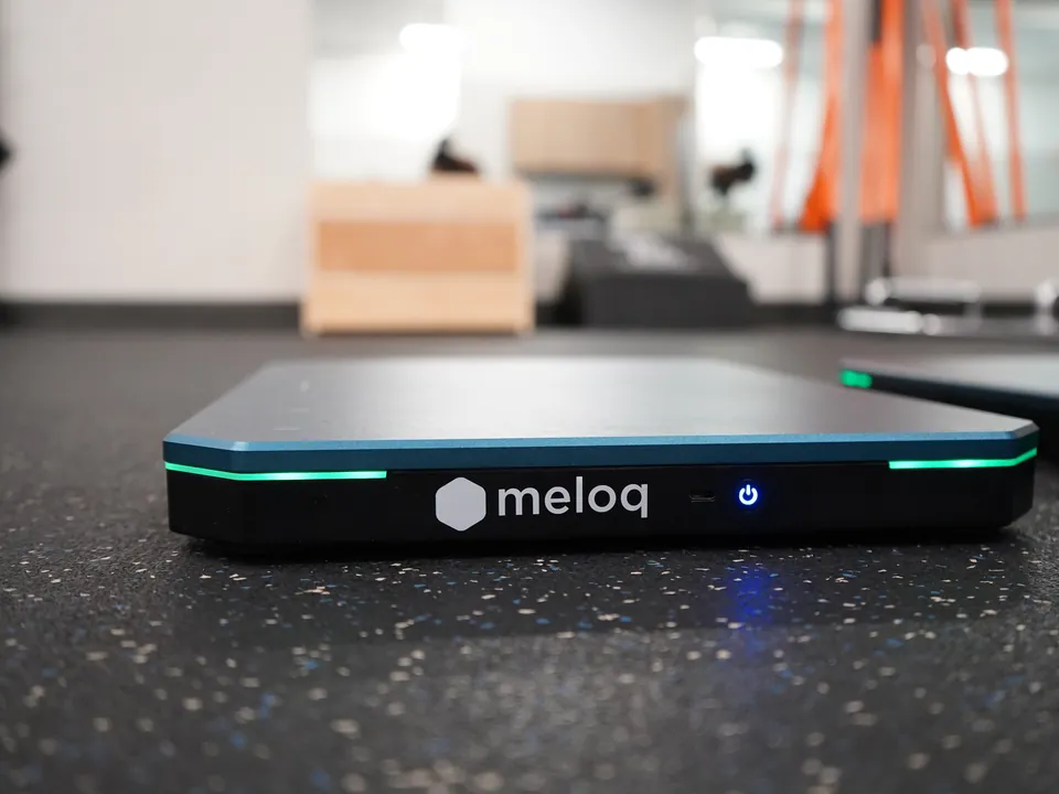 Meloq force plate on the training floor